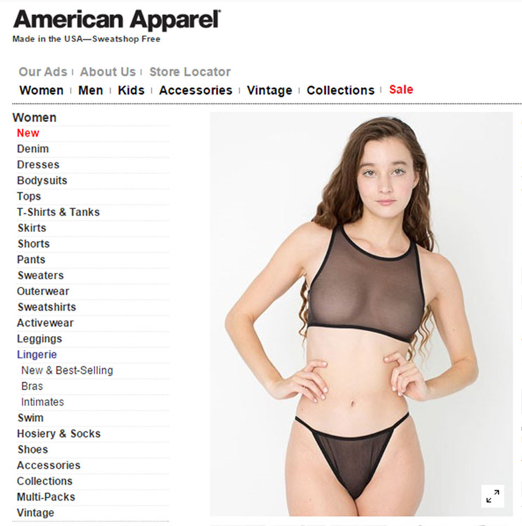 Идея маркетинга American Apparel была гениальна. 